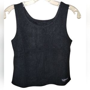Vtg '98 Early Winters Fleece Tank Black S USA